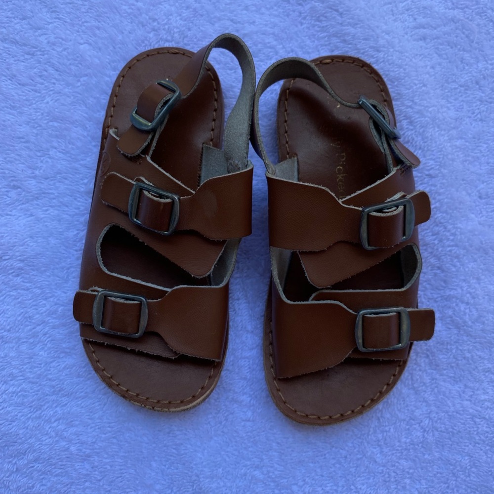 Freshly Picked sandals. Size: 9 toddler. Color: Cognac Delray